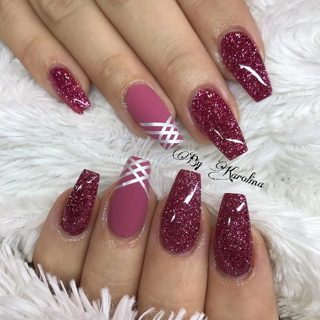 55 Pretty and Awesome Burgundy Nail Art Designs