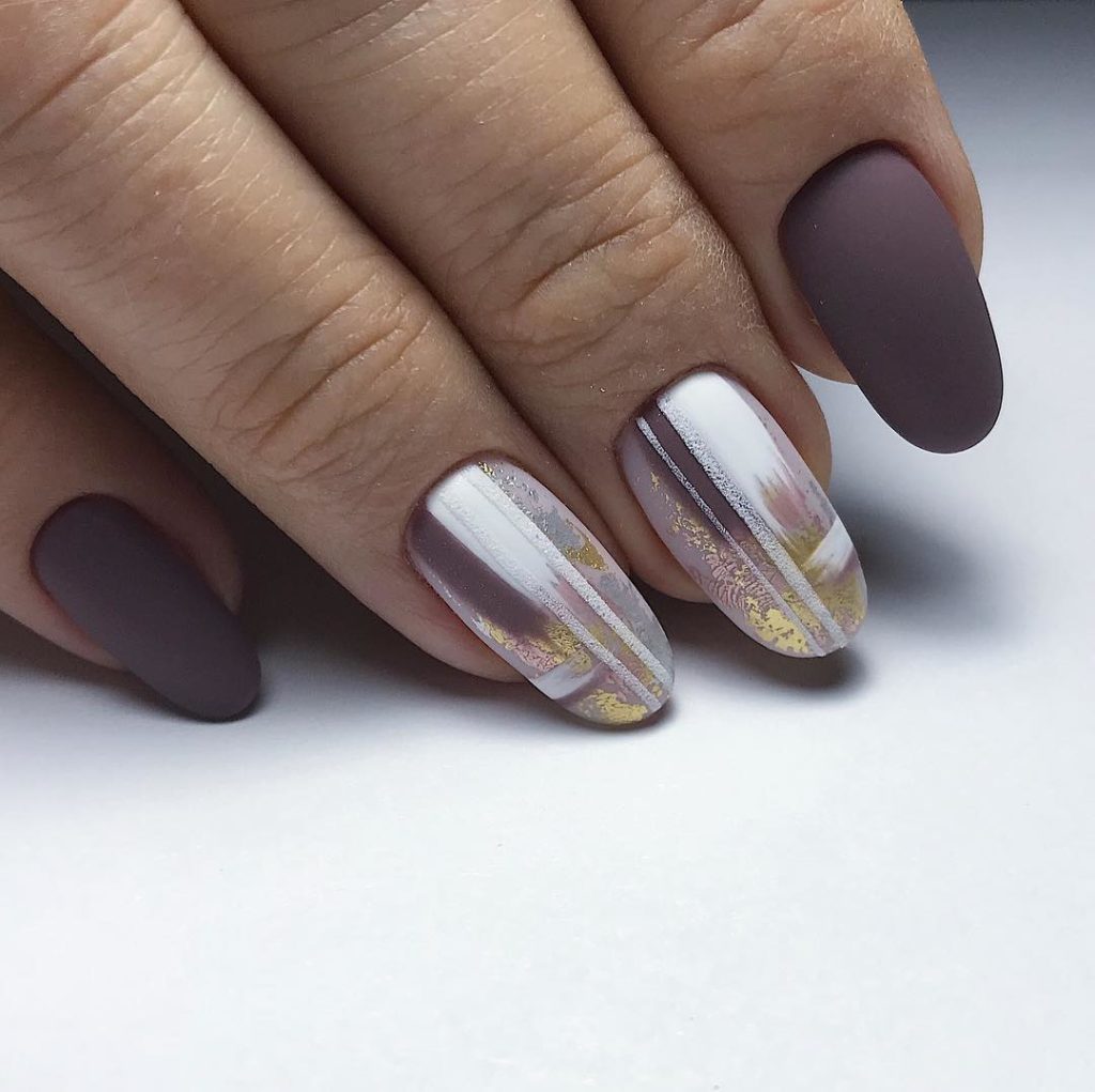 55 Pretty and Awesome Burgundy Nail Art Designs