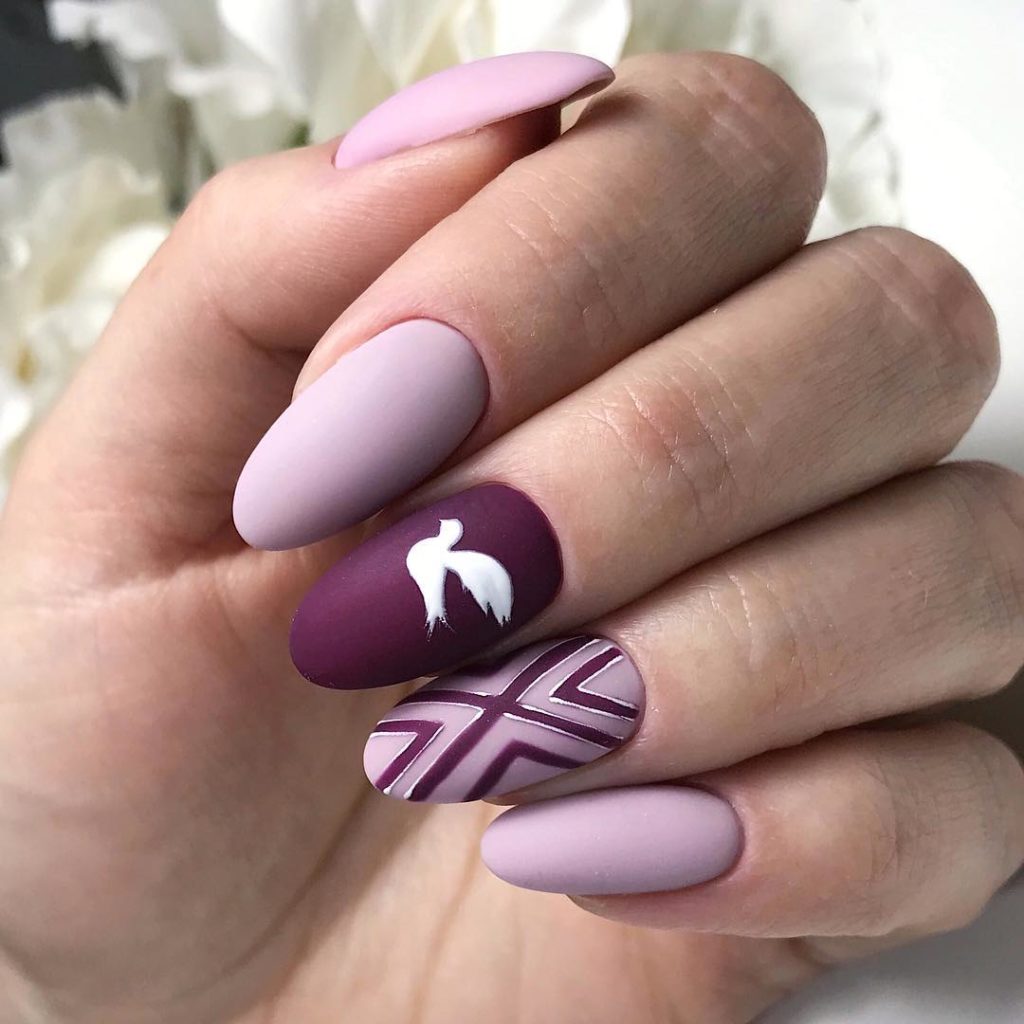 55 Pretty and Awesome Burgundy Nail Art Designs