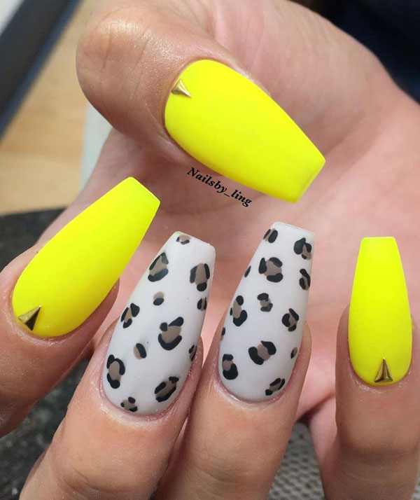 41 Pretty Yellow Nail Art Designs You Can't Miss