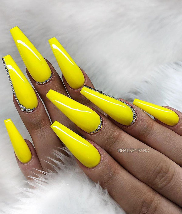 41 Pretty Yellow Nail Art Designs You Can't Miss