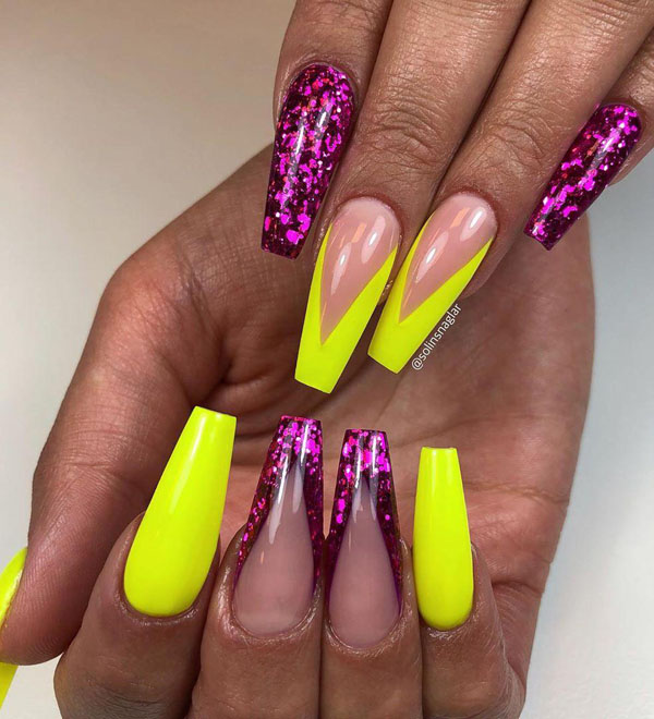 41 Pretty Yellow Nail Art Designs You Can't Miss
