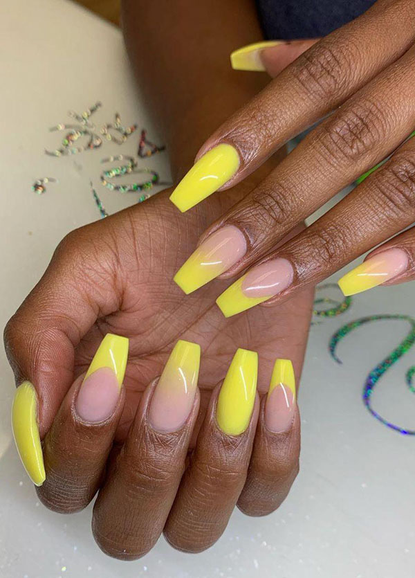 41 Pretty Yellow Nail Art Designs You Can't Miss