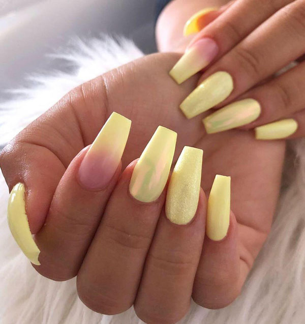 41 Pretty Yellow Nail Art Designs You Can't Miss