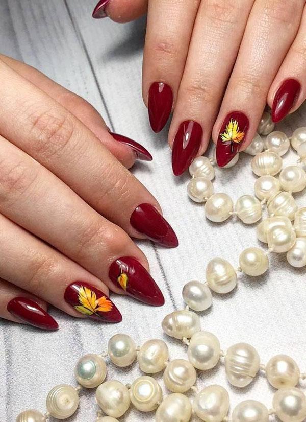 60 Pretty Fall Nail Art Designs For 2019