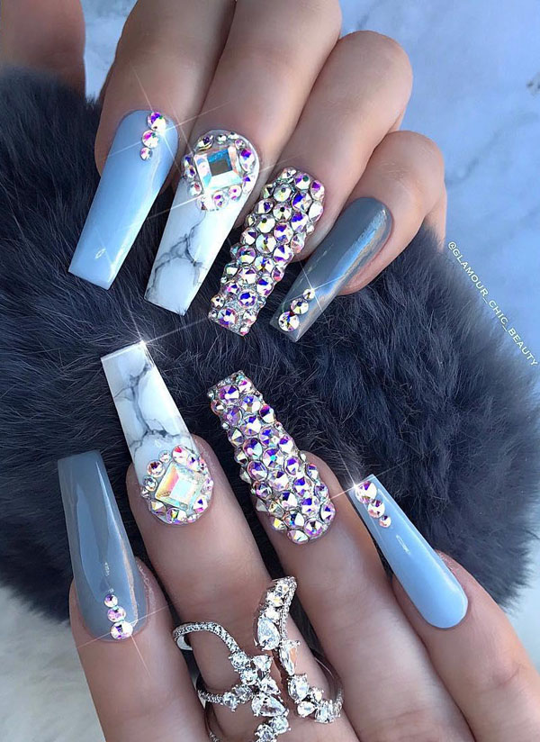 50 Trendy Marble Nail Designs You Must Try