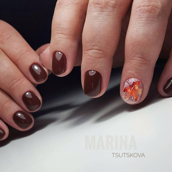 60 Pretty Fall Nail Art Designs For 2019