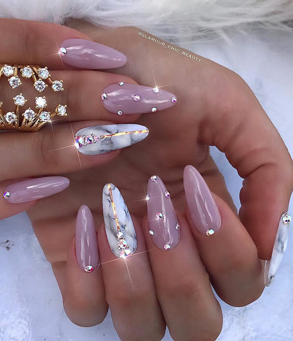 50 Trendy Marble Nail Designs You Must Try