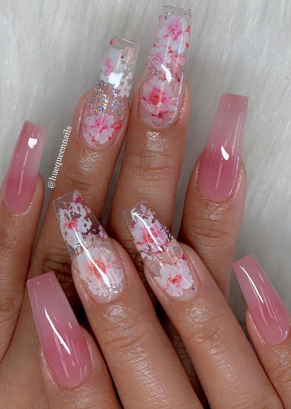 51 Dried Flower Nail Art Designs