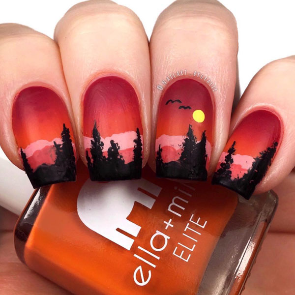 60 Pretty Fall Nail Art Designs For 2019