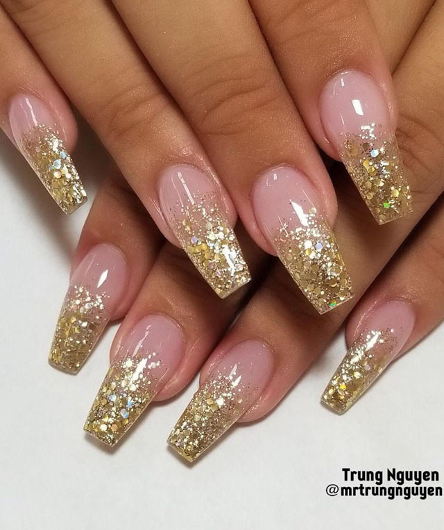 35 Classy Gold Nail Art Designs for Fall