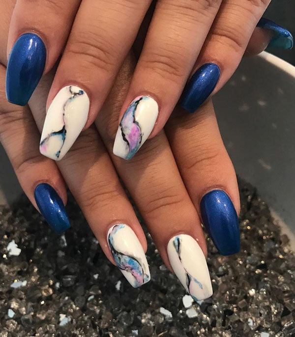 50 Trendy Marble Nail Designs You Must Try