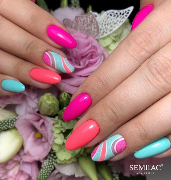 33 Outstanding Oval Nail Art Designs