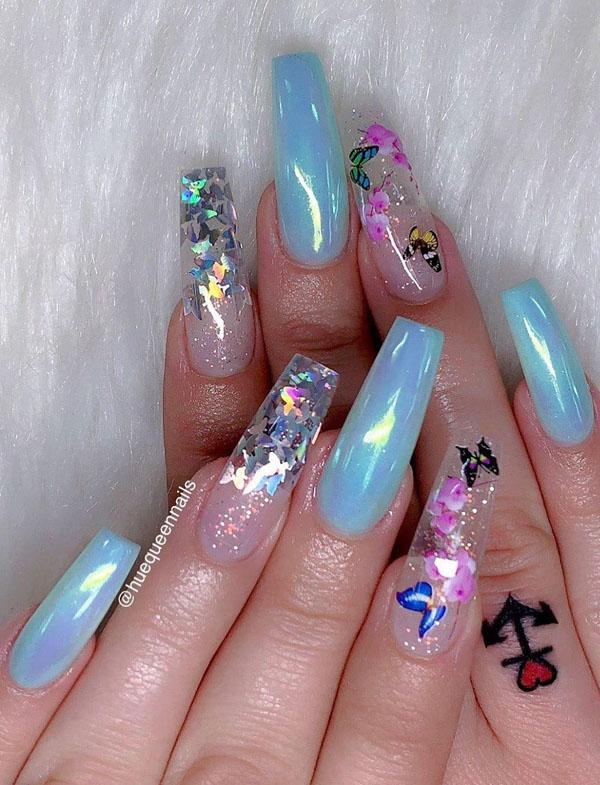 51 Dried Flower Nail Art Designs