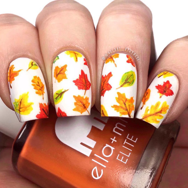 60 Pretty Fall Nail Art Designs For 2019