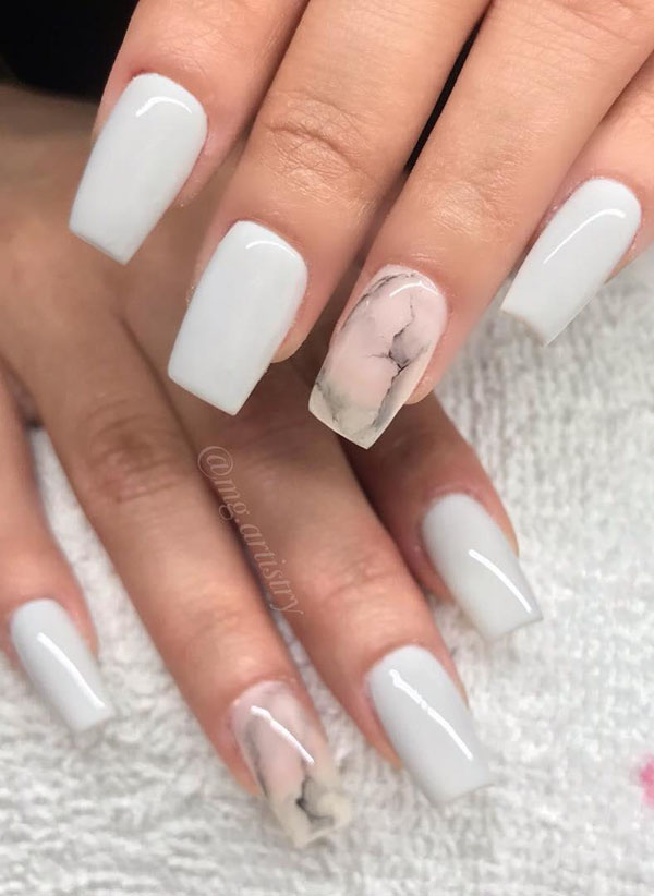 50 Trendy Marble Nail Designs You Must Try