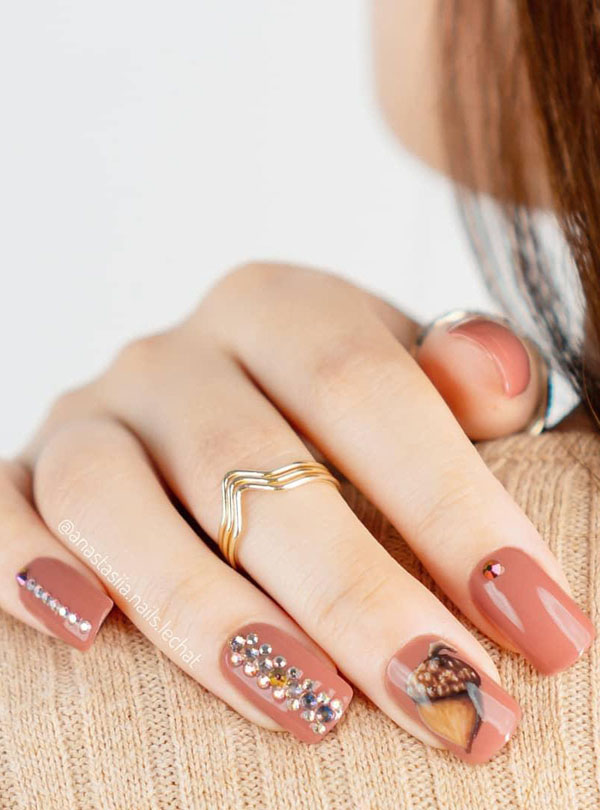 60 Pretty Fall Nail Art Designs For 2019