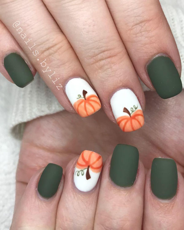 60 Pretty Fall Nail Art Designs For 2019