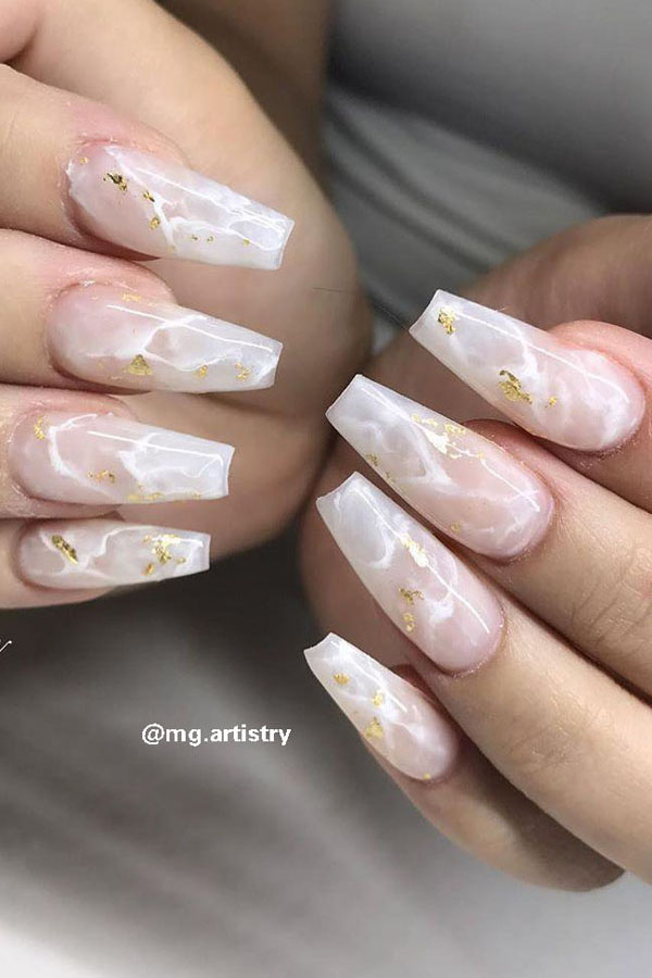 50 Trendy Marble Nail Designs You Must Try