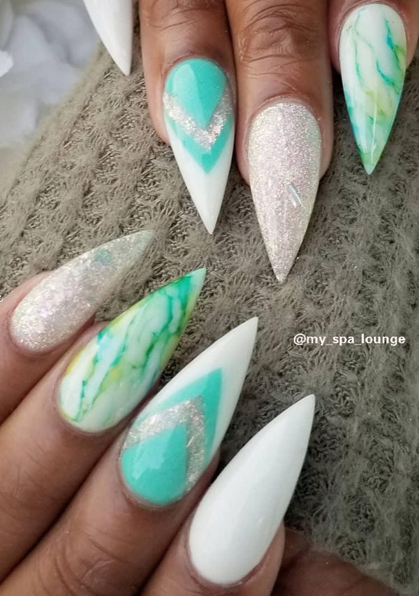 50 Trendy Marble Nail Designs You Must Try