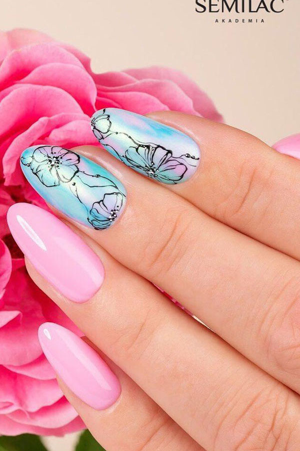 33 Outstanding Oval Nail Art Designs