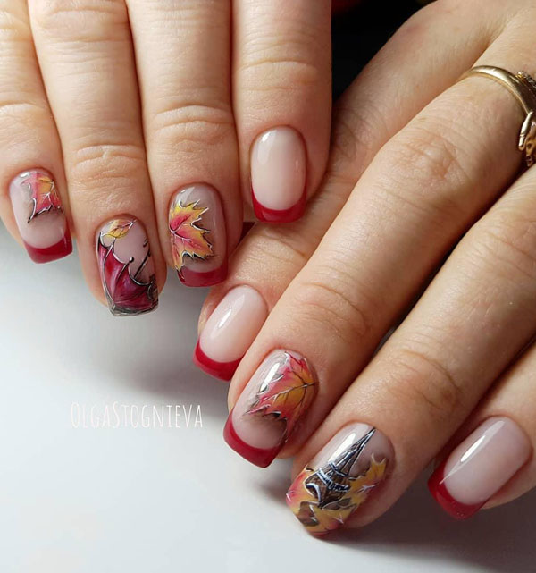 60 Pretty Fall Nail Art Designs For 2019