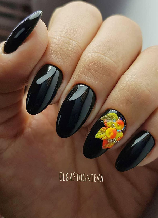 60 Pretty Fall Nail Art Designs For 2019