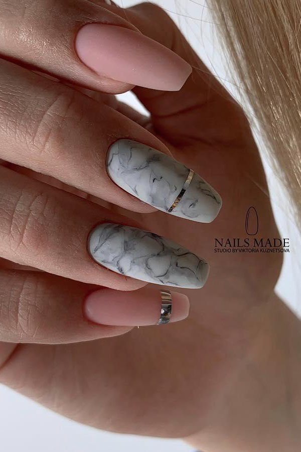 50 Trendy Marble Nail Designs You Must Try