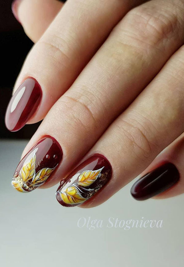 60 Pretty Fall Nail Art Designs For 2019