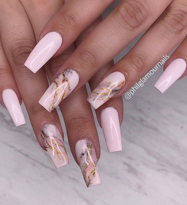 50 Trendy Marble Nail Designs You Must Try