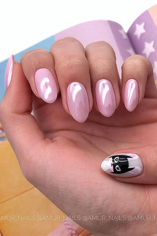 33 Outstanding Oval Nail Art Designs