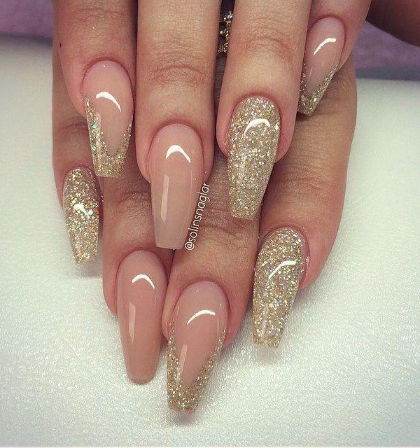 35 Classy Gold Nail Art Designs for Fall