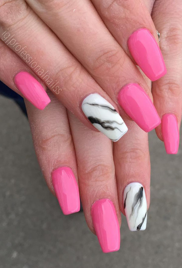 50 Trendy Marble Nail Designs You Must Try