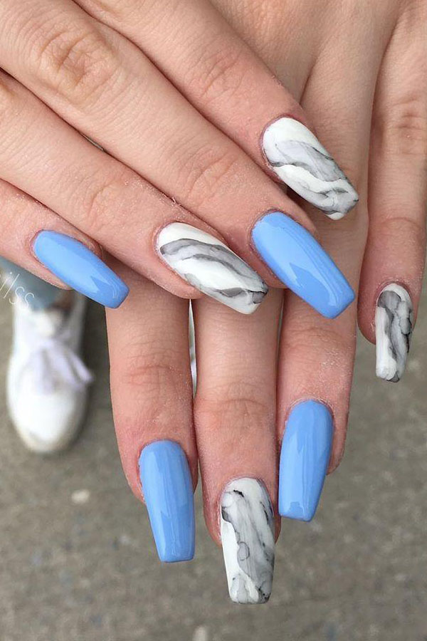 50 Trendy Marble Nail Designs You Must Try