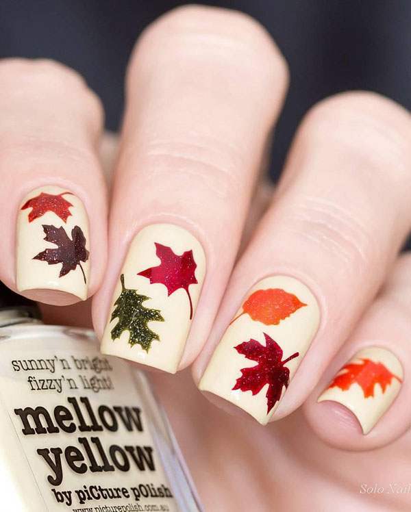 60 Pretty Fall Nail Art Designs For 2019