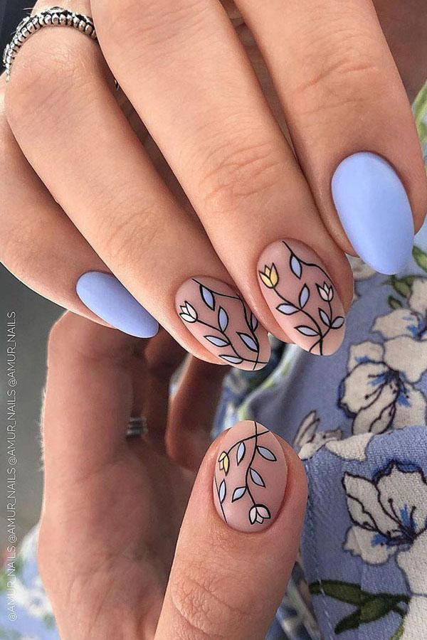 33 Outstanding Oval Nail Art Designs