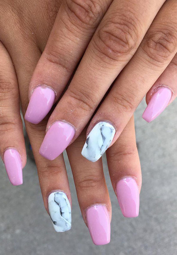 50 Trendy Marble Nail Designs You Must Try