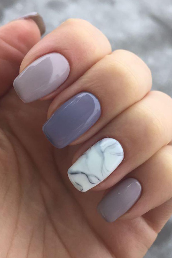 50 Trendy Marble Nail Designs You Must Try