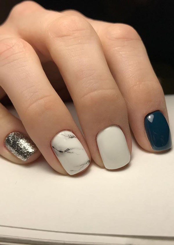 50 Trendy Marble Nail Designs You Must Try