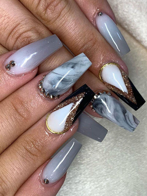 50 Trendy Marble Nail Designs You Must Try