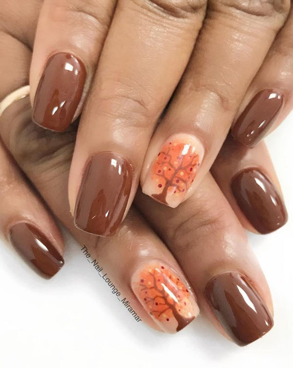 60 Pretty Fall Nail Art Designs For 2019