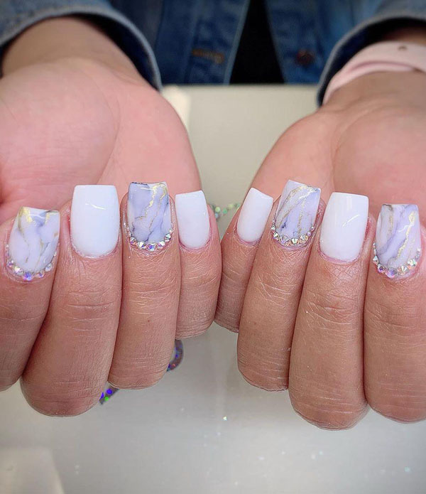 50 Trendy Marble Nail Designs You Must Try