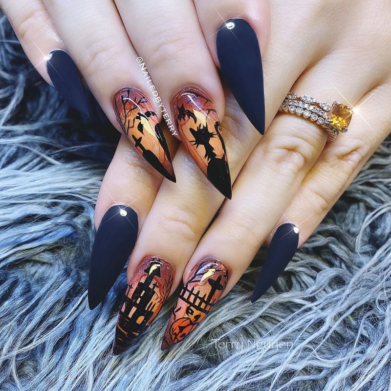 50 Stunning Halloween Nail Art Designs 2022