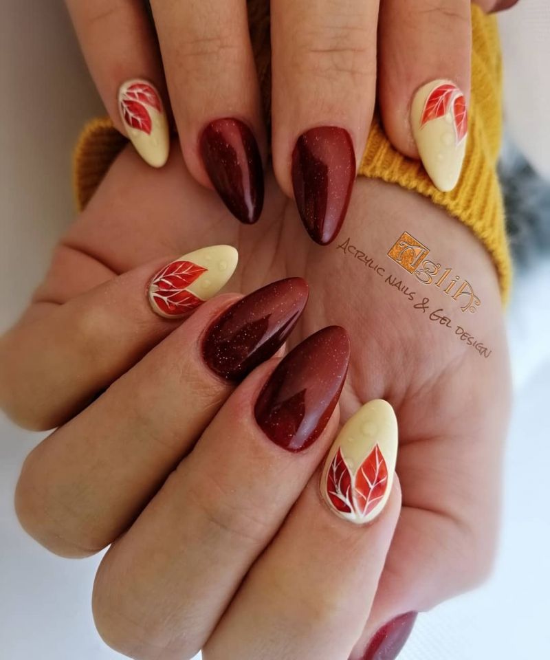 60 Pretty Fall Nail Art Designs For 2019