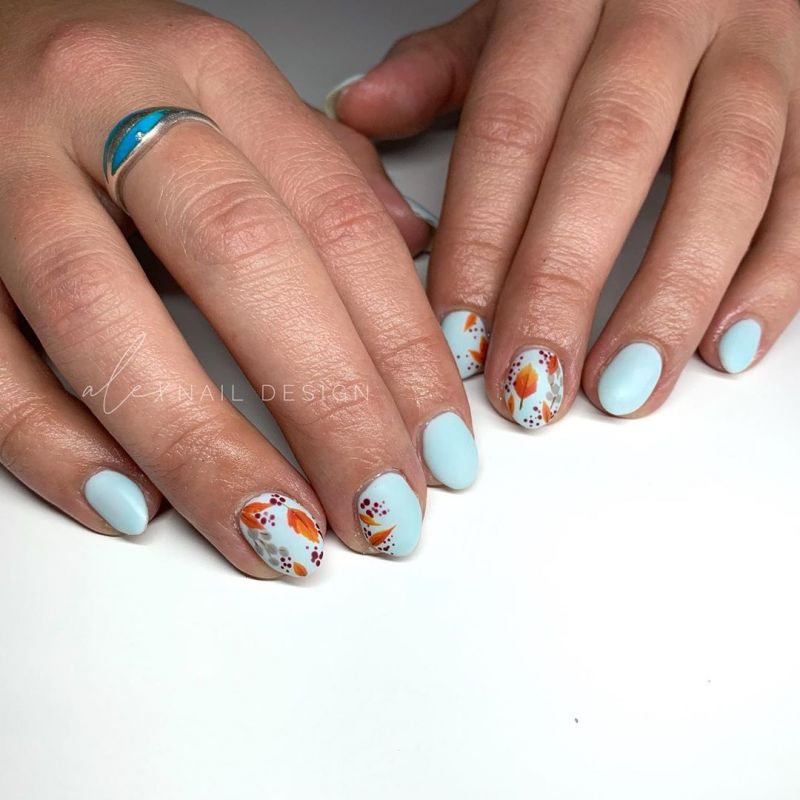 60 Pretty Fall Nail Art Designs For 2019