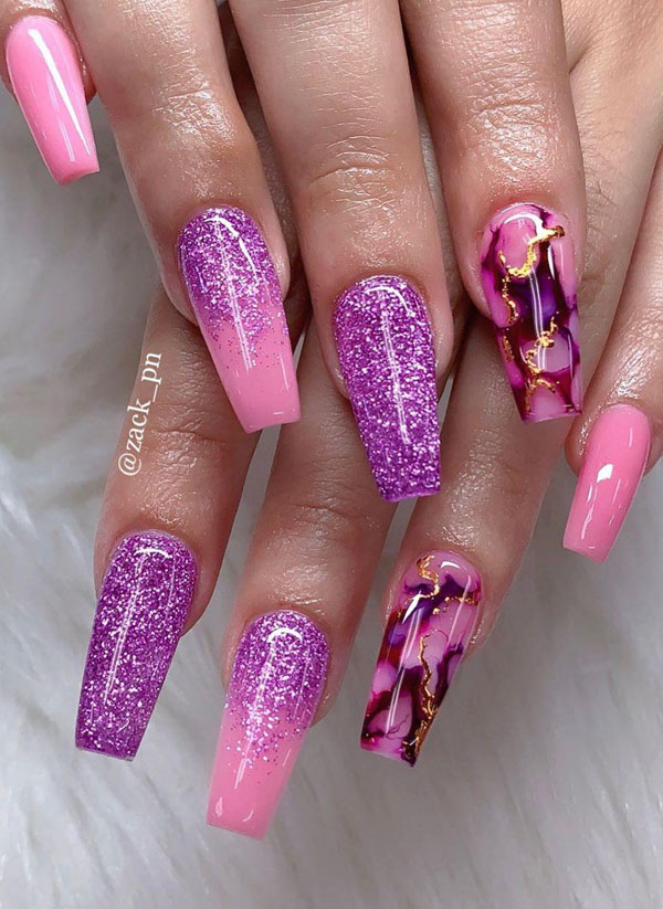 50 Trendy Marble Nail Designs You Must Try