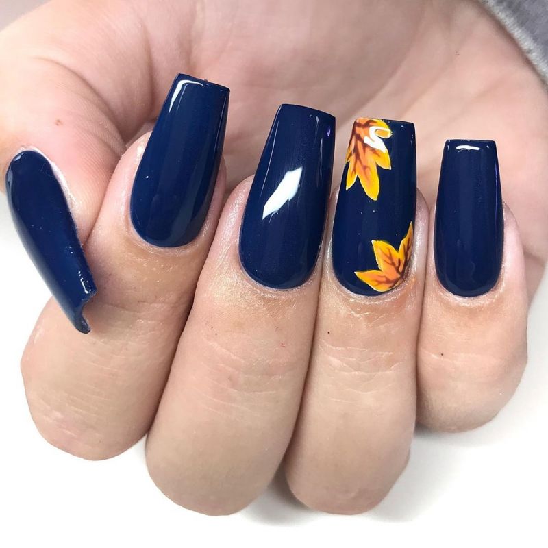 60 Pretty Fall Nail Art Designs For 2019