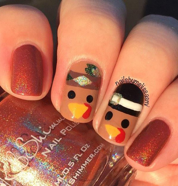 60 Pretty Fall Nail Art Designs For 2019