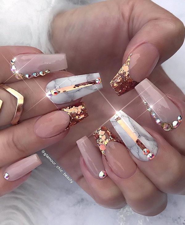 50 Trendy Marble Nail Designs You Must Try