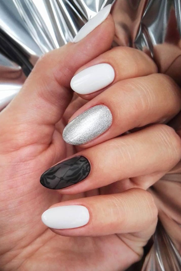 33 Outstanding Oval Nail Art Designs